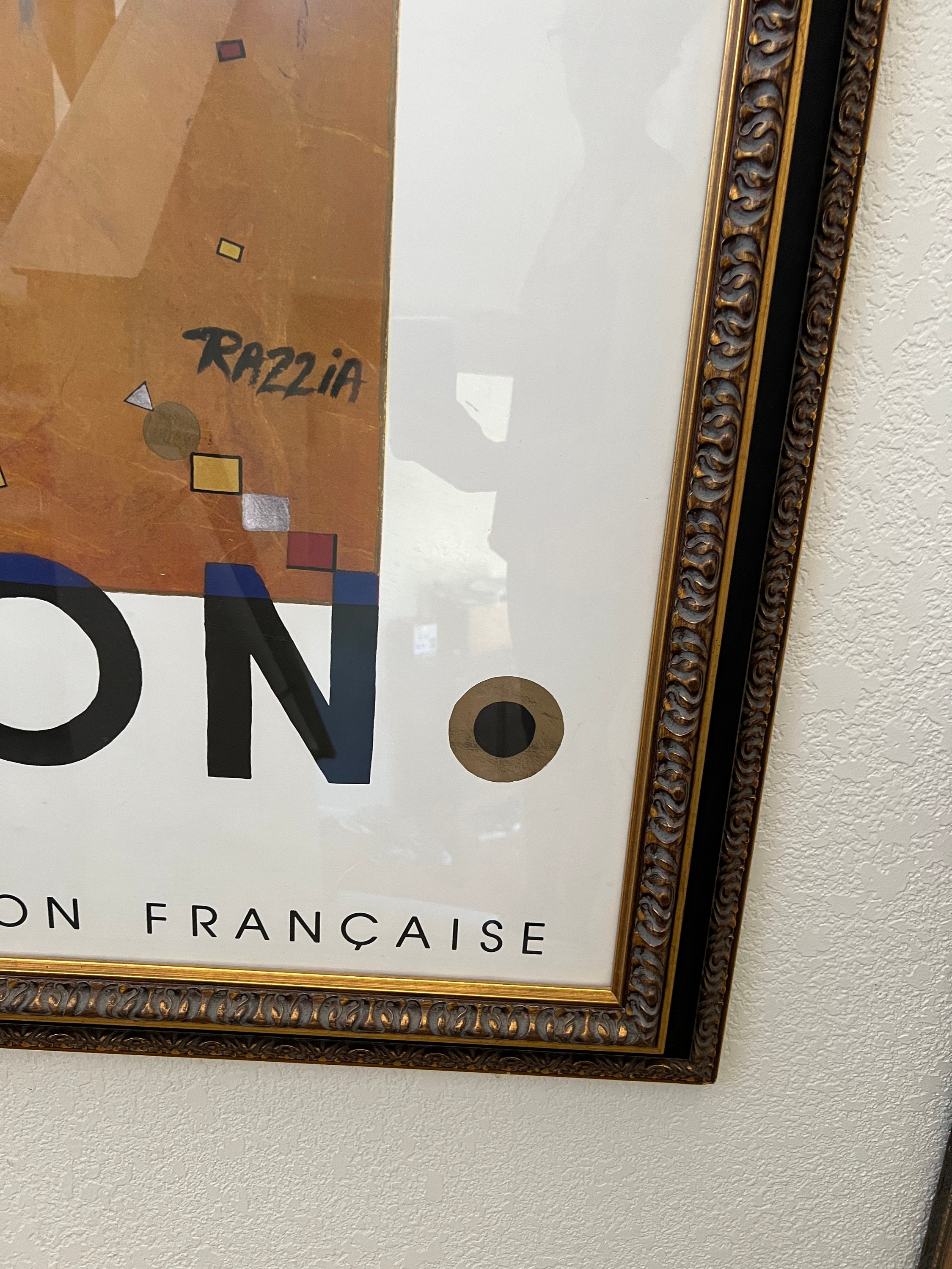 Framed SIGNED Original Razzia Poster 70x54 impression - Etsy