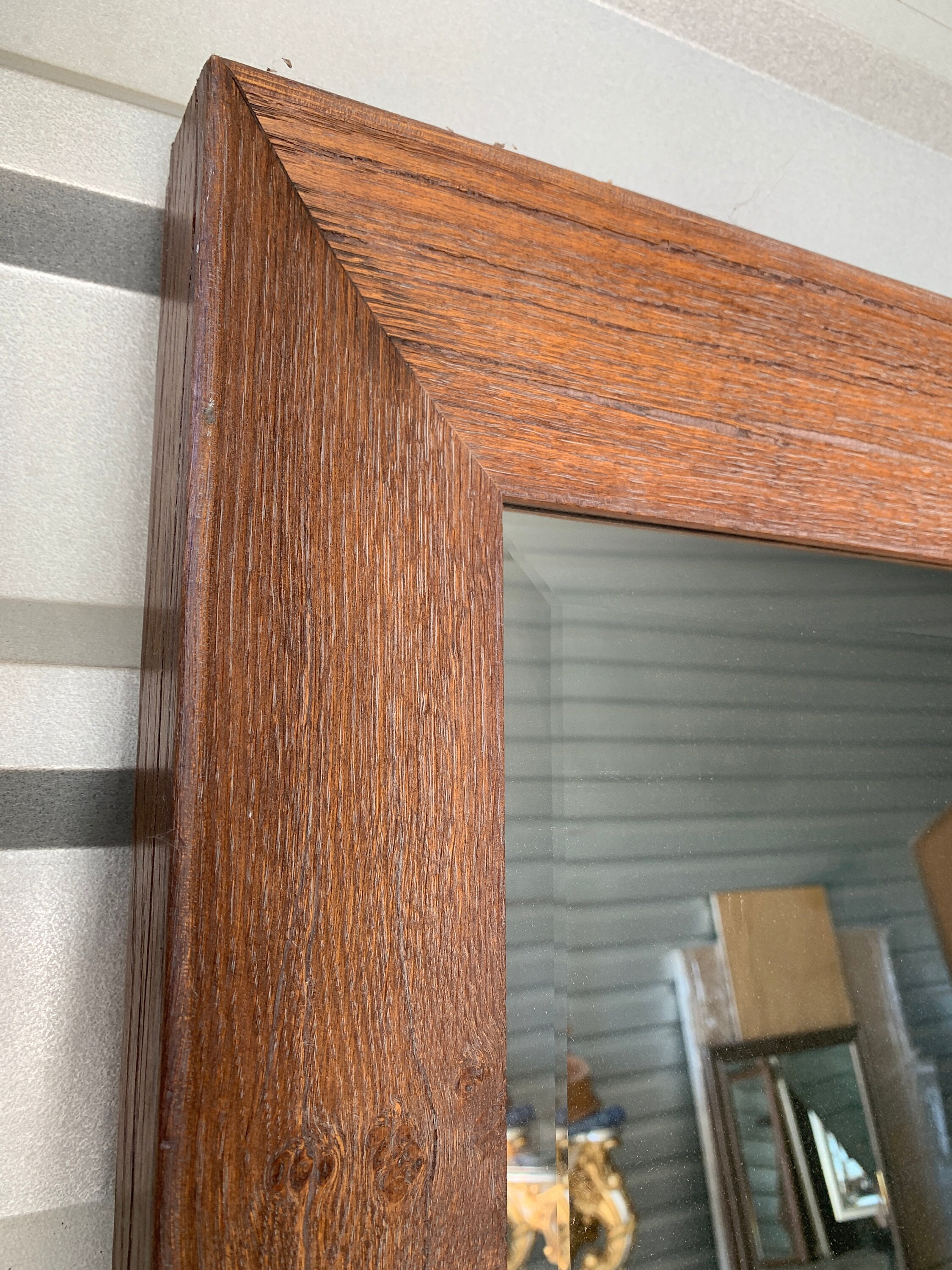 XL Rustic Wood Floor or Wall Mirror 48x72 - Etsy