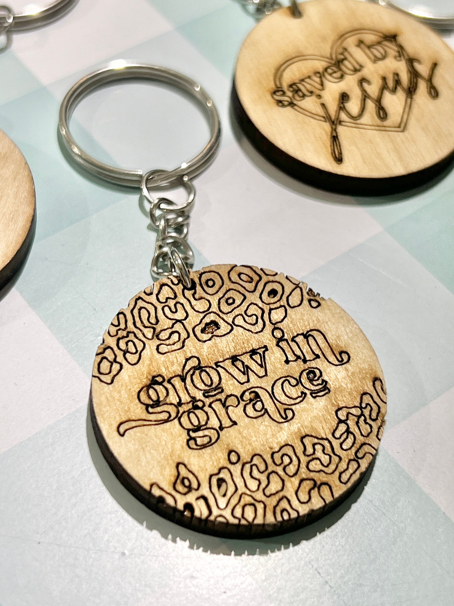 Faith Based Token Keychains Inspirational Faith Key Chain Etsy