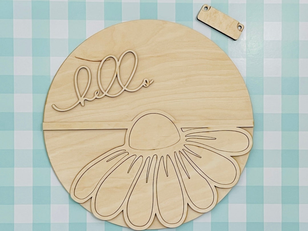 12 Hello Daisy Door Hanger DIY Kit Craft Kit Creative Kit DIY Home ...