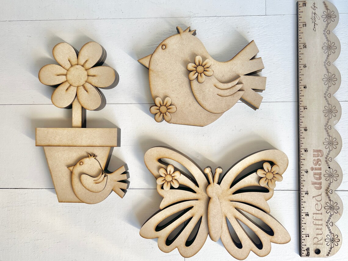 Large Spring Shelf Sitters DIY Kit Craft Kit Creative Kit DIY Home