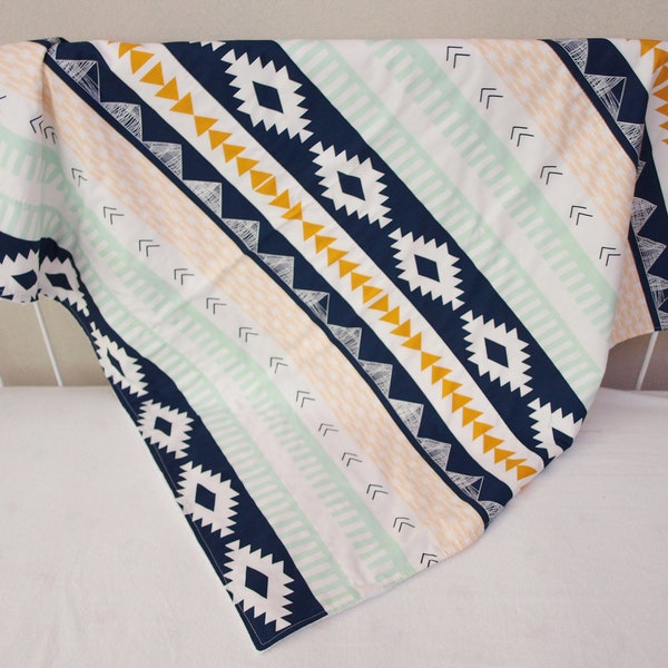 Arizona Aztec Western Style Blanket Lap Blanket - Pet Blanket - Throw Blanket, Shower Gift - Hospital Photos Prop