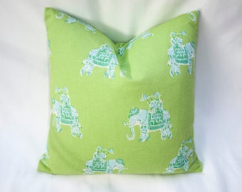 Lilly pulitzer elephant pillow sale