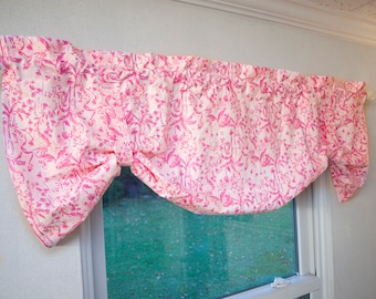 Valance de ventana con correas ajustables - Valance de dormitorio, Valance de habitación para niños, Valance de guardería, Valance de dormitorio