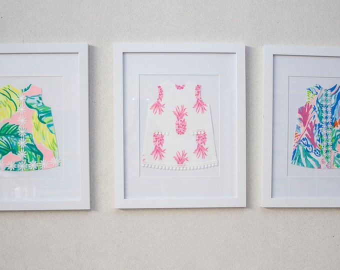 One Shift Dress Silhouette Wall Décor Girl Room Décor Baby Etsy