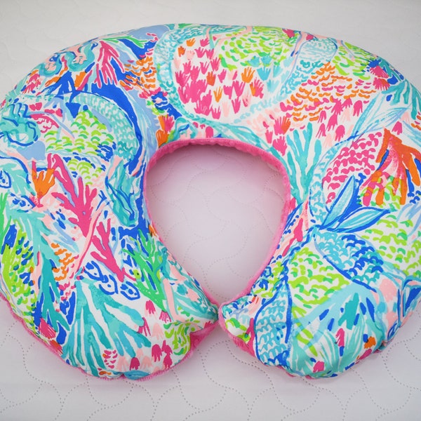 Nursing Pillow Cover - Breastfeeding Pillow Cover - Mermaid Cove Feeding Pillow Cover - Baby Nursing Support