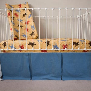 Denim Crib Skirt Etsy