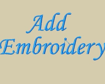 Add Embroidery Or Monogram To Your Items