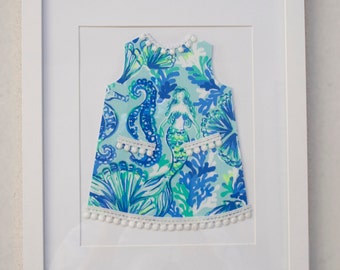 One Shift Dress Silhouette Wall Décor - Girl Room Décor, Baby Room Décor, Nursery Décor - (frames are not included)