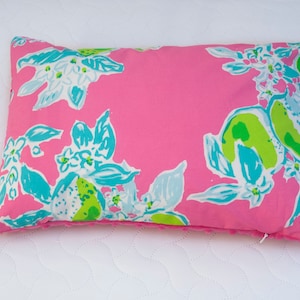 Pillow Sham Pillow Cover Choose Size Decorative Pillow Cover Lumbar Pillow Pink Lemons Lemonade Lime Hot Pink Etsy