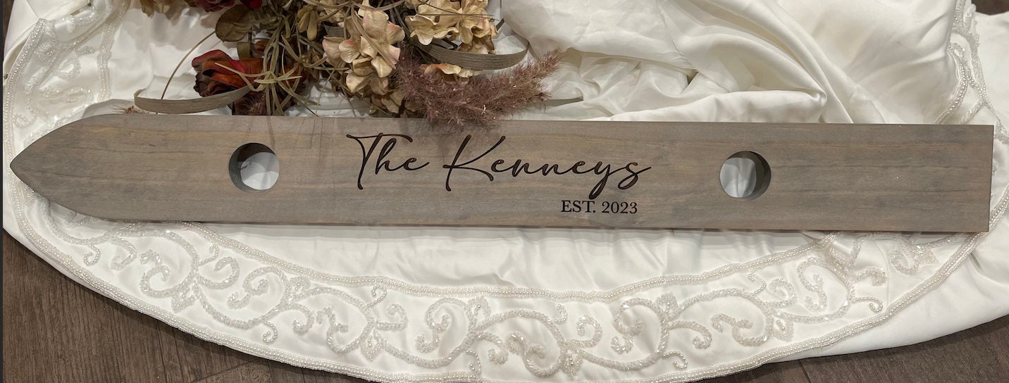 Custom Shot Ski Board for Weddings, Couple Shotski Wedding Shot Board