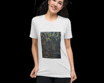 Pacific Spirit • Pastel Painting T-Shirt • Classic Art Tee • Original Art Shirt Landscape Painting • Artistic Graphic Tee • Unique Gift