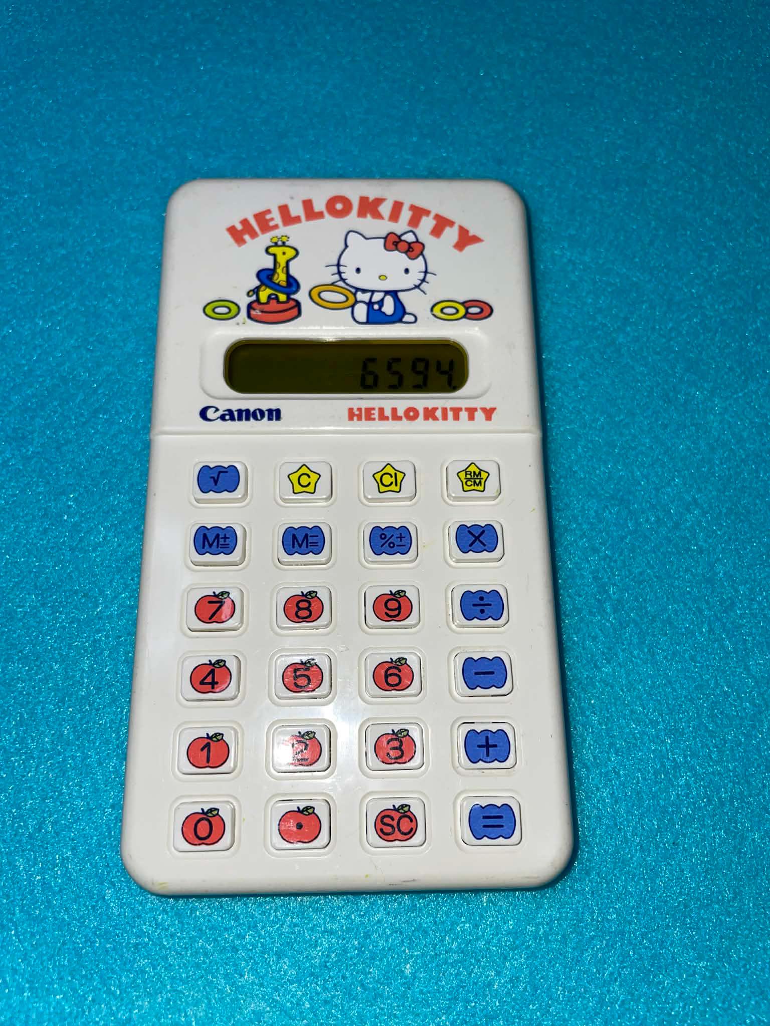 Rare Retro Canon LC-323 Sanrio Hello Kitty Calculator 1976 - Etsy