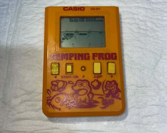 Casio Jumping Frog CG-127 Handheld Electronic Game 1988 - Working