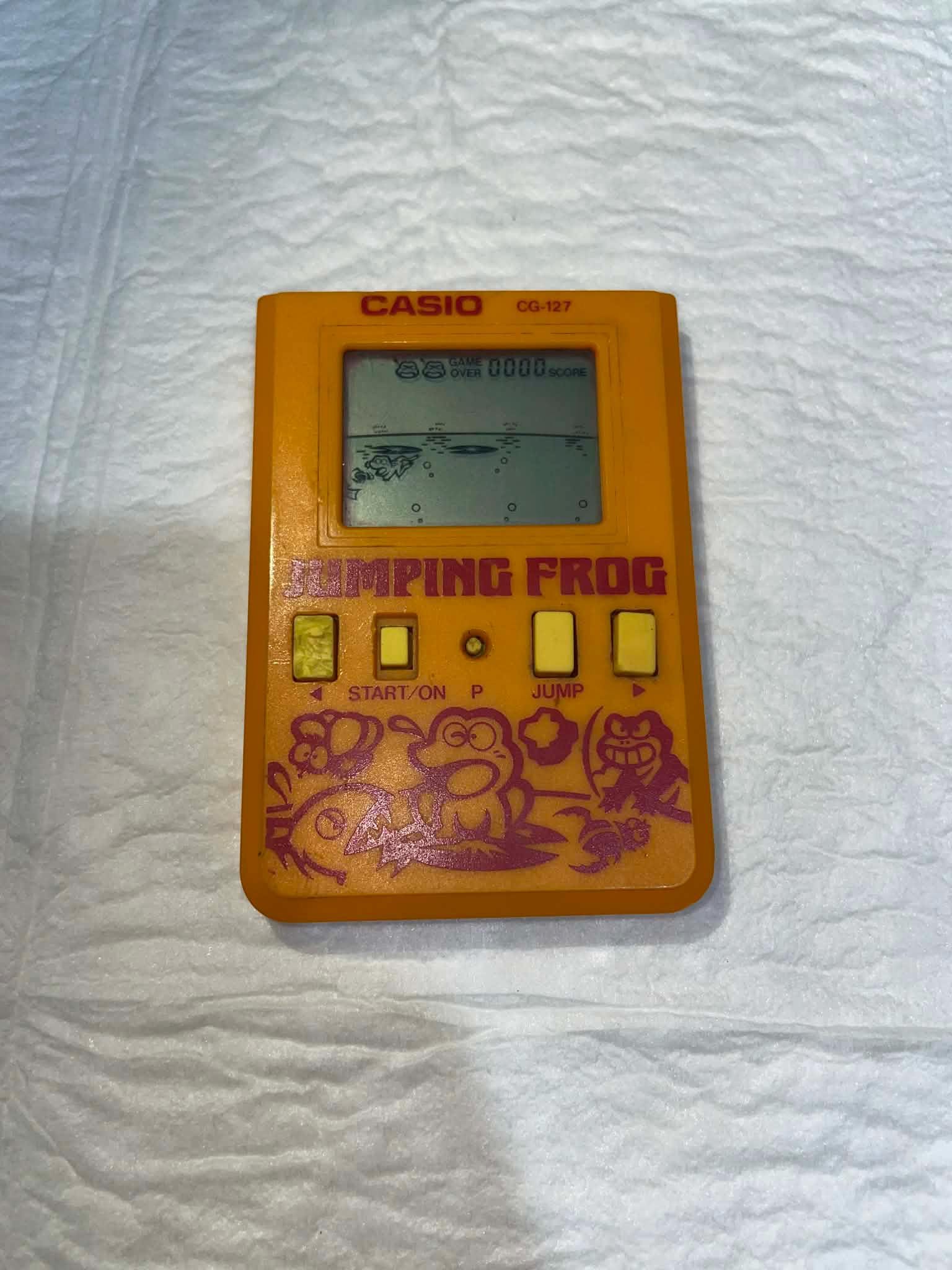 Casio Jumping Frog CG-127 Handheld Electronic Game 1988 - Working