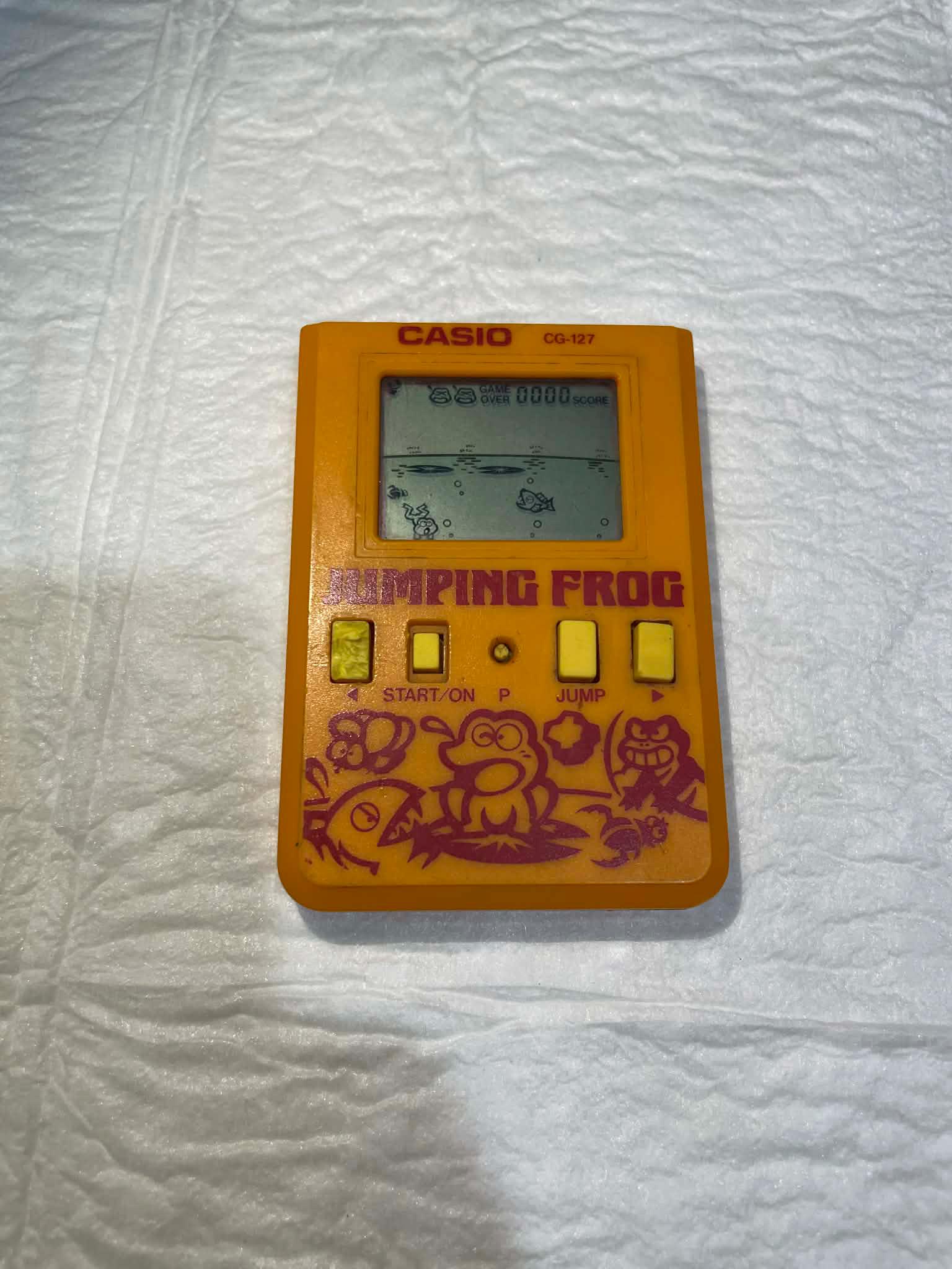 Casio Jumping Frog CG-127 Handheld Electronic Game 1988 - Working