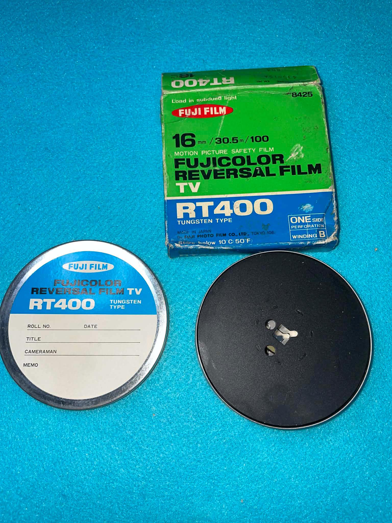 Tungsten Fujicolor REVERSAL FILM RT400 16mm Film Set New Open Box