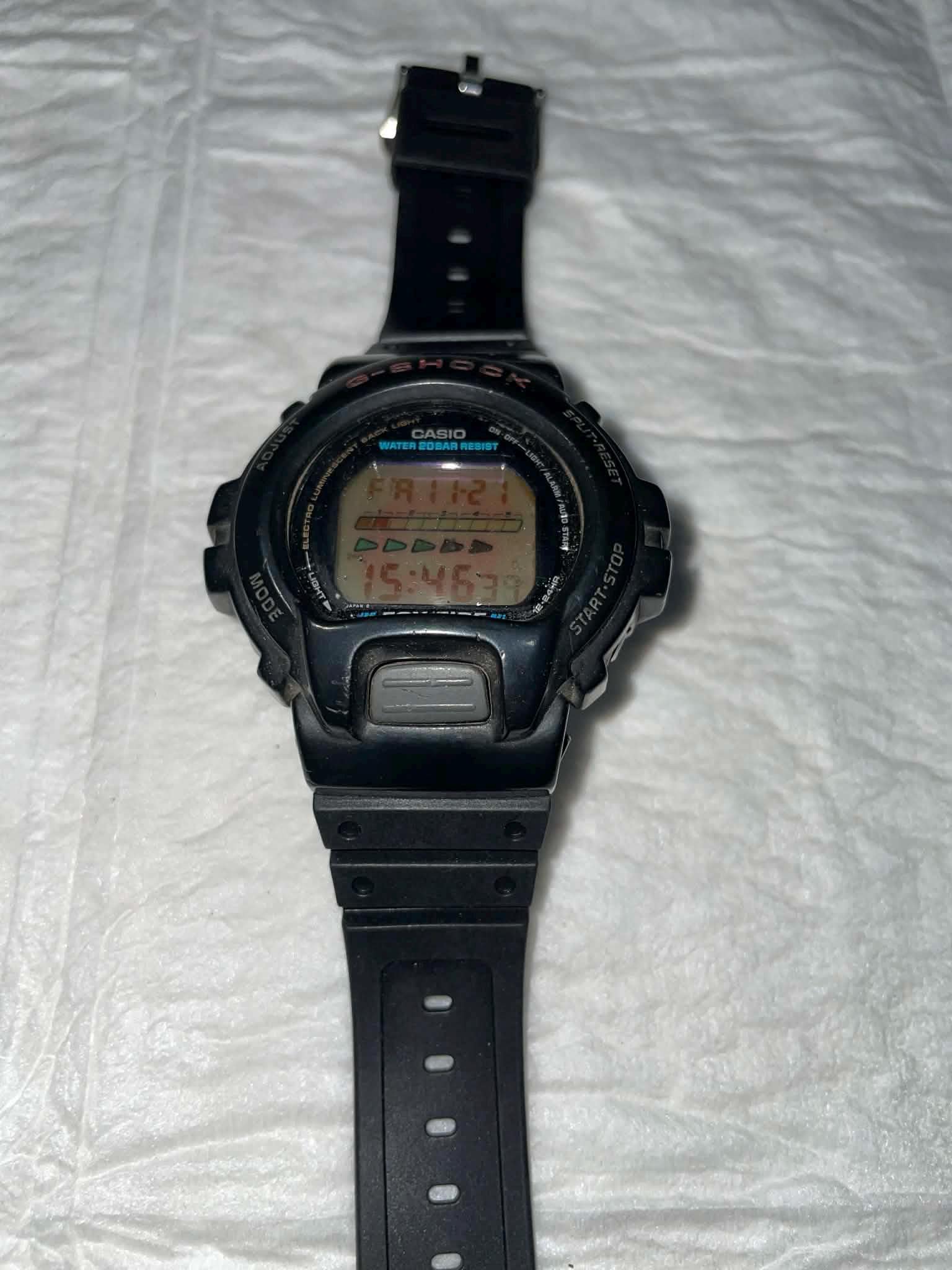 Casio G-shock DW-6600B Watch Men 40mm Digital Black ( Read