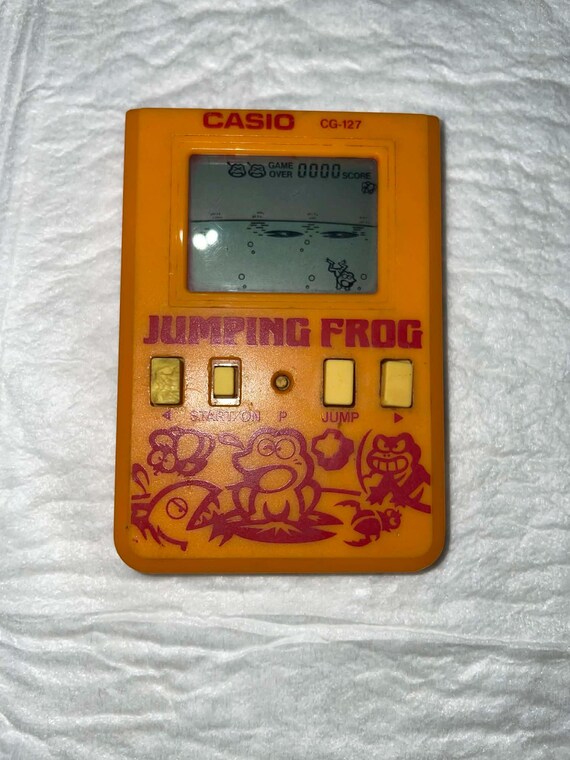 Casio Jumping Frog CG-127 Handheld Electronic Game 1988 - Working