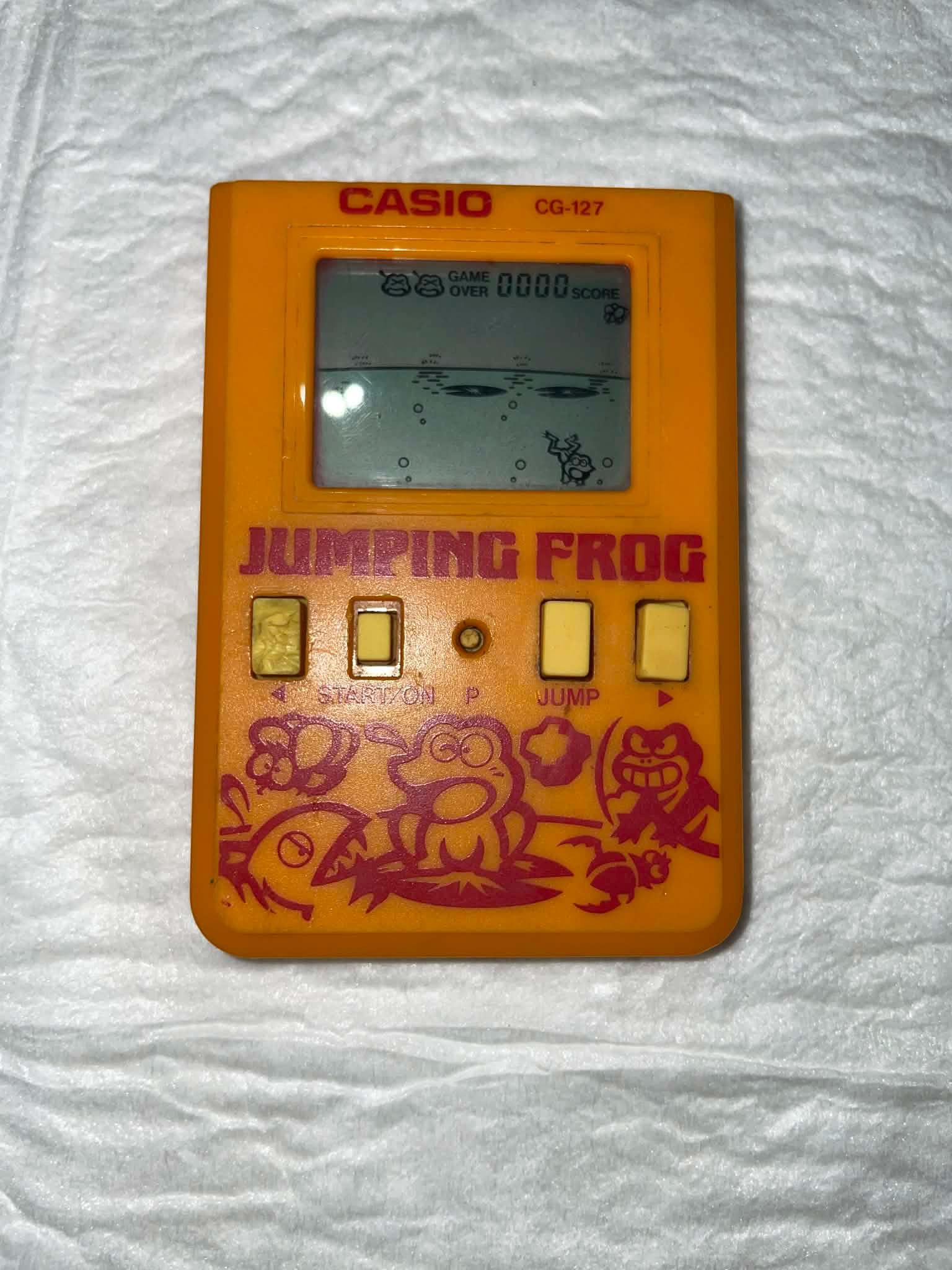Casio Jumping Frog CG-127 Handheld Electronic Game 1988 - Working
