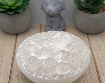 Clear Quartz Tumbled Stones | Energy Amplifying and Healing Crystal | Meditation Stone