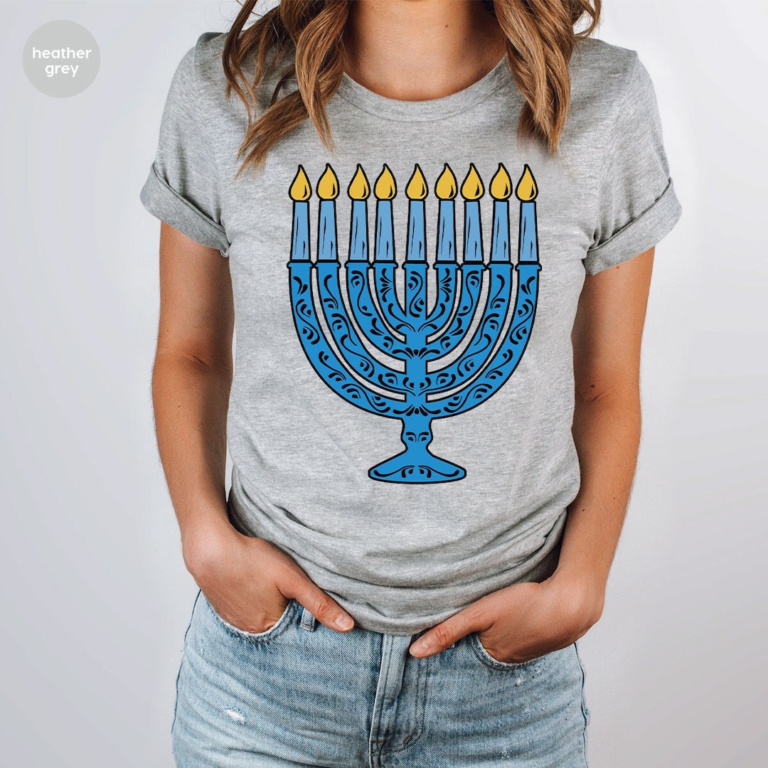 Happy Hanukkah Shirt, Menorah Shirt, Chanukah T Shirts, Jewish Family