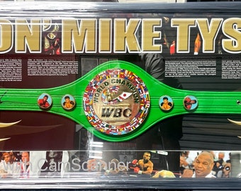 Mike Tyson Wbc World Championship Belt Mike Tyson framed and signed