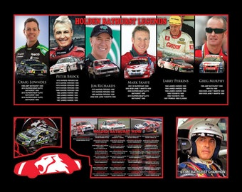 Holden Bathurst Legends Memorabilia Framed
