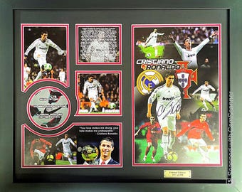 Cristiano Ronaldo Memorabilia Framed