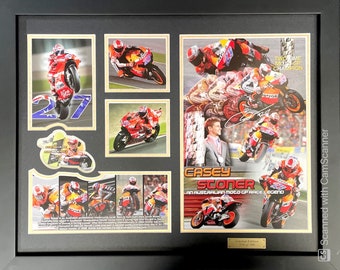 Casey Stoner Memorabilia Framed