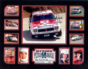 Peter Brock Framed Memorabilia Limited Edition Comes with Certificate of Limitation