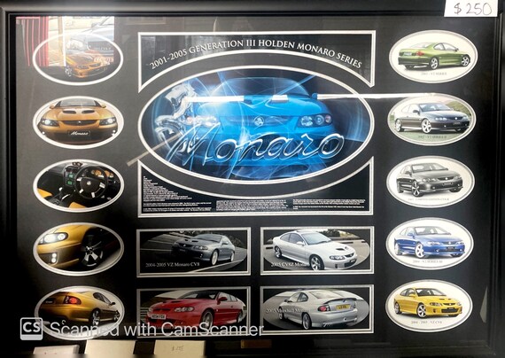 Holden Monaro Limited Edition Comes with Certificate of Limitation and Frame