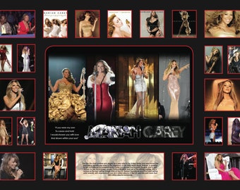 Mariah Carey Music Memorabilia Limited Edition Comes with Frame and Certificate of Limitation