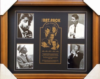 The Rat Pack Memorabilia Framed
