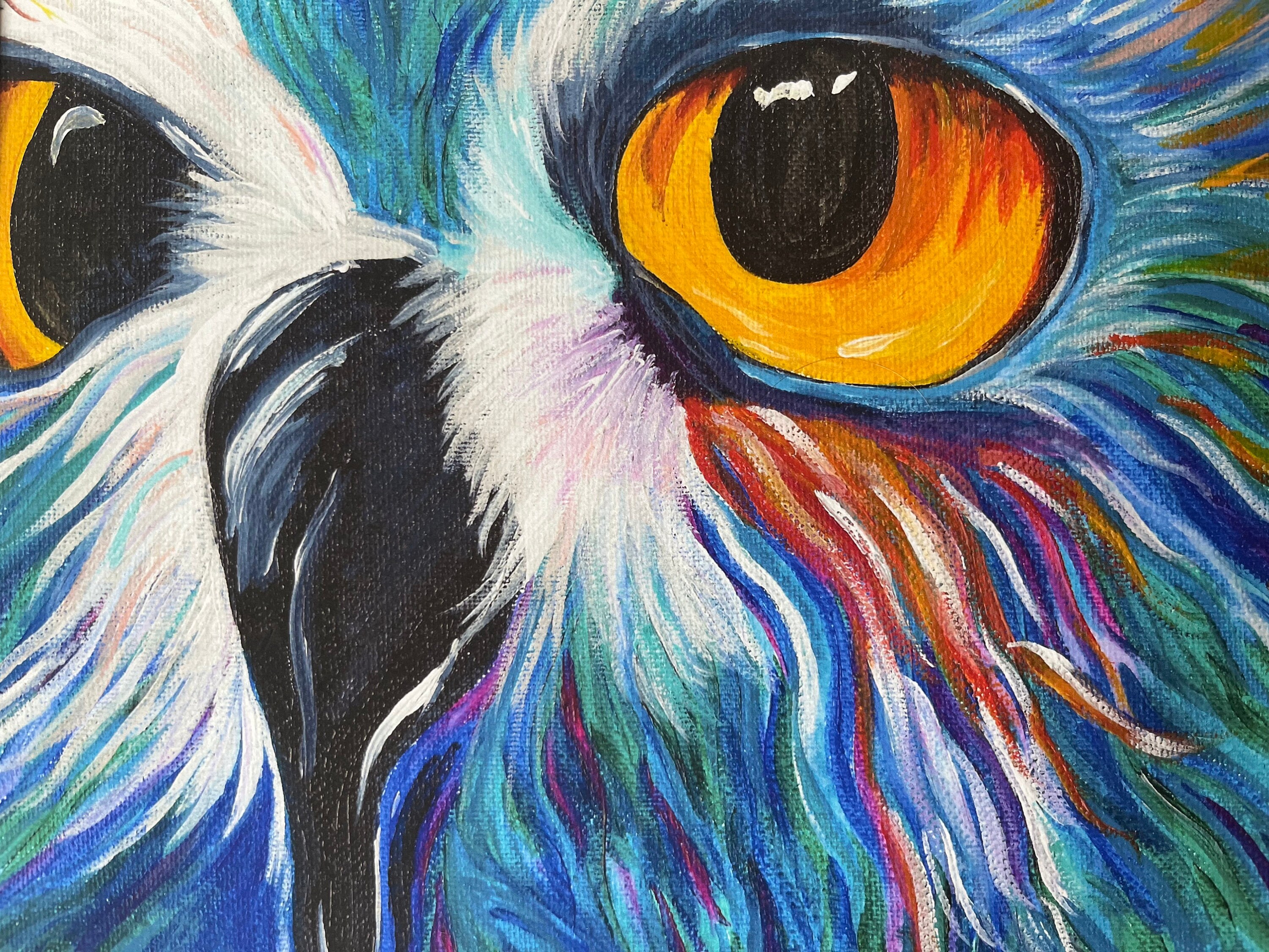 Colorful Owl Giclee Print