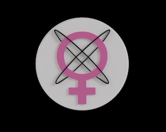 Atom Eve Logo 3D File