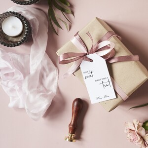 Thank You Wedding Gift Tags, Personalized Wedding Tags, Wedding Tag, Tags for Wedding Favors, Thank You Tags, Bridal Shower Tag - LDC001