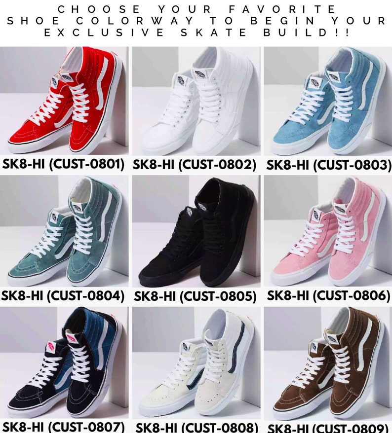 Custom Roller Skates Vans Sk8hi Converse Allstar Magnesium Alluminum