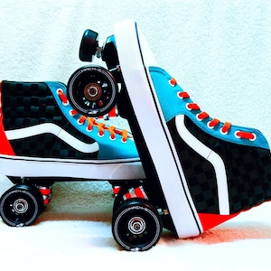 Custom Roller Skates | Made w/Old Skool 70s Skate Shoes of Your Choice | Magnesium | Alluminum | Nylon Skate Plates | Outdoor Wheels
