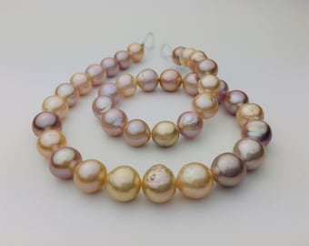 Light Metallic Purple Edison Pearl Strand For Necklace Design,Natural Metallic Baroque Pearl Strand With Kasumi Like Rainbow Color.GD11