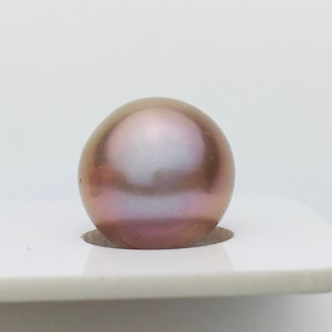 12.6-12.8mm Natural Metallic Light Purple Edison Pearl ,Natural Large Metallic Edison Pearl For Pendant Design.ADZ05