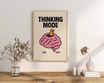 Creative Mode Wall Art Printable Trendy Home Decor Poster Graphic Art Retro Wall Art Office Decor Studio Art Digital Print Art for Creatives