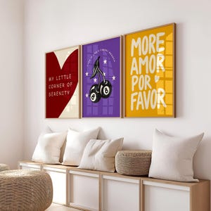 Energetic Love Poster | Amor Minimalist Wall Art | Modern Romantic Print | Aesthetic Room Decor | Typography Art | Gift Idea | Elegant Decor