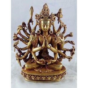 Statue of Chandi-  Full Gold Plated
