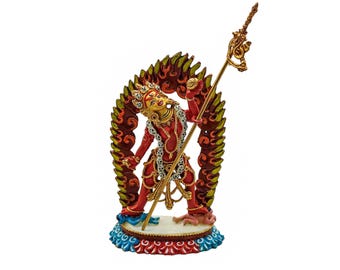 4-Inch Vajrayogini, Buddhist Miniature Statue, High Quality, Traditional Color Finishing, High Quality