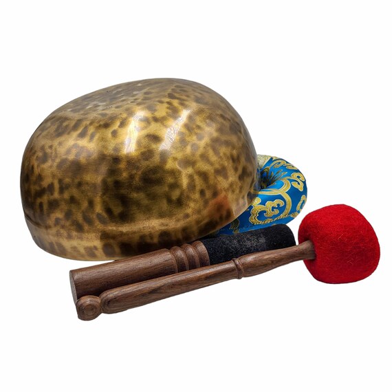 5インチ ハンドビート フルムーン シンギングボウル：アンティーク