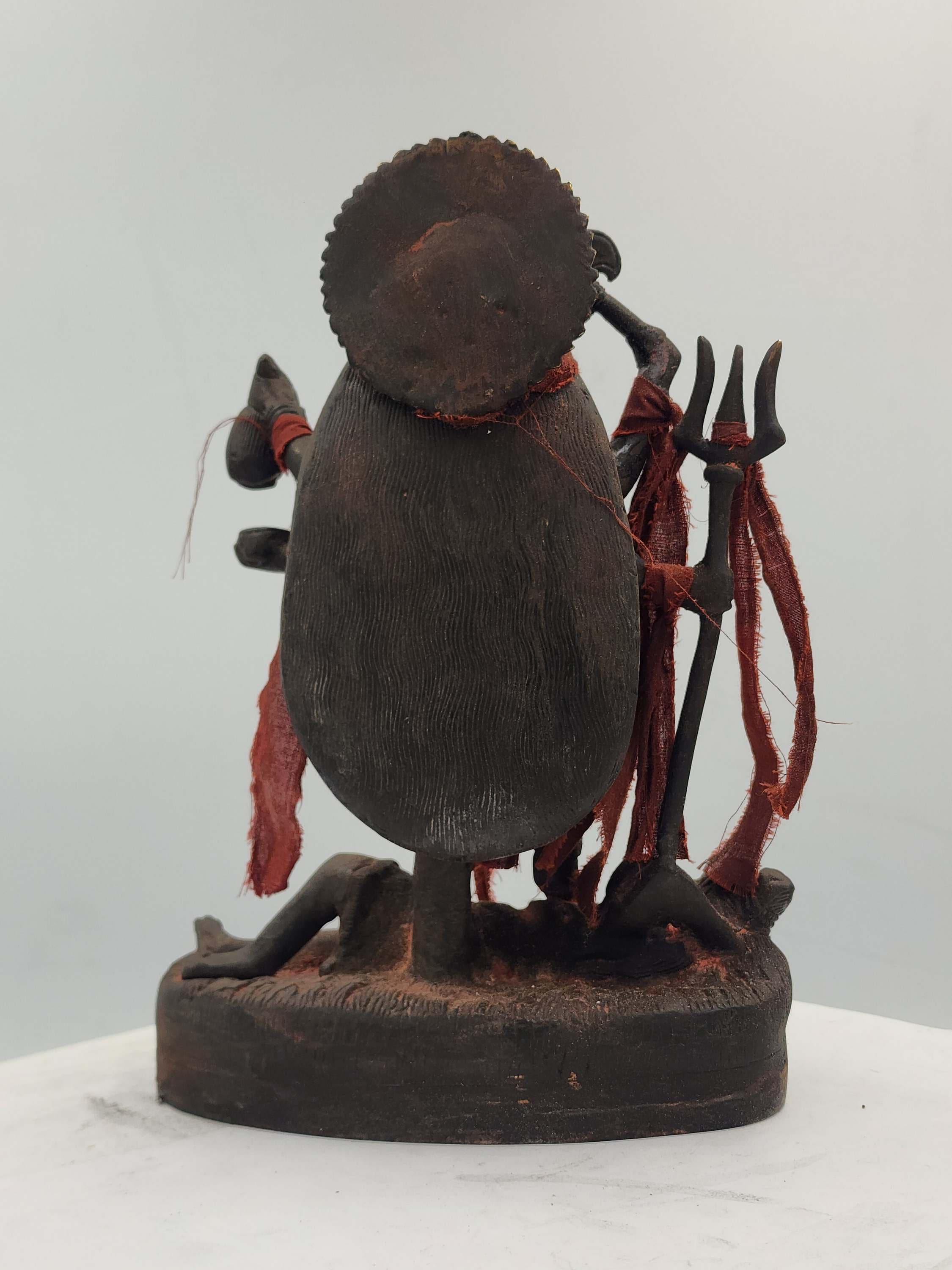 10 Inch, Statue of Kali, Sand Casting, Black Oxidized, Antique ...