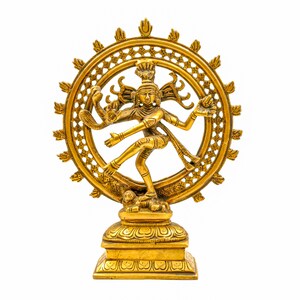 11 inch, Buddhist Statue Of Nataraj, Sand Casting, Glossy