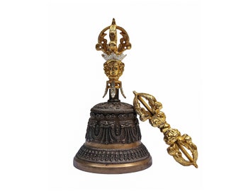 Tibetan Buddhist Bronze Bell and Vajra/dorje - Etsy