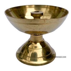 Copper Butter Lamp, Buddhist Ritual Items, Glossy